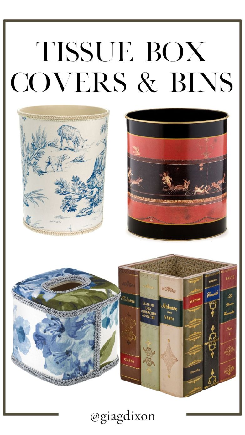 Your grandma’s tissue box covers and waste bins are back in style.